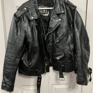 Men's Black Leather Jacket
